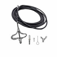 Drain Auger with Attachments Professional Drain Cleaning Cable Manual Solid Core Cable for Plumbers