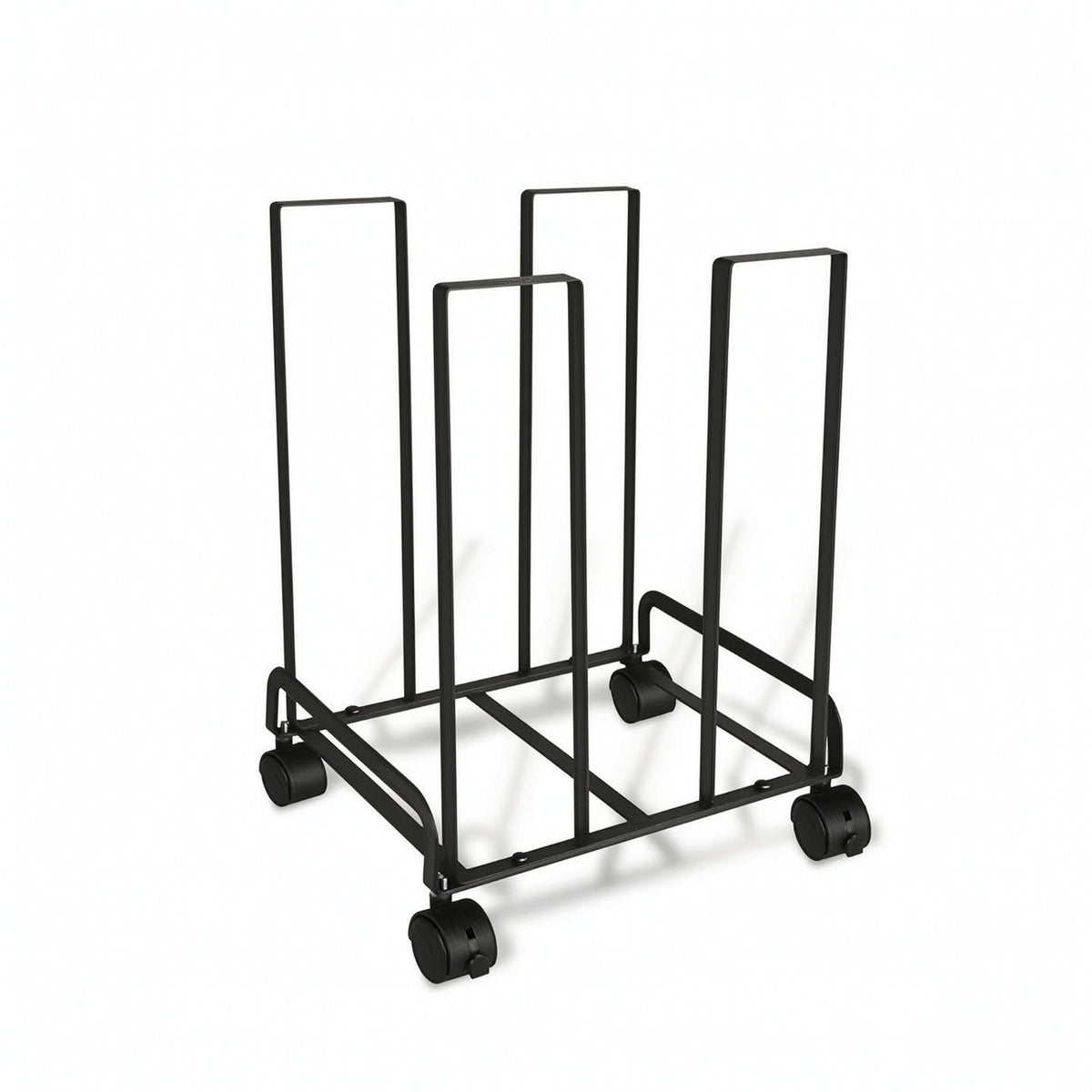 Metal Cardboard Box Organizer with Wheels Space-Saving for Stockroom, Artists