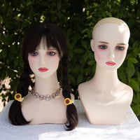 40cm Short Wig Display Window Head Mannequin for Anime Cosplay