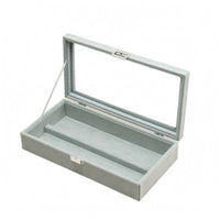 Eyewear Display Case Transparent Lid Sunglass Holder Rectangular