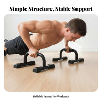 2 Pieces Press-up Handles Comfortable Foam Grips Press-up Stands I-Shaped Parallettes Sturdy Duty Floor Press Handles Portable
