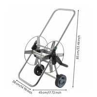 Metal Hose Reel Vehicle Large Capacity Garden Hose Reel Vehicle for Cleaning