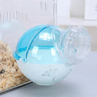 Acrylic Hamster Sand Bath and Hamster Bath, Screw Mount Hamster Bath for Dwarf Hamsters, External Sand Bathroom with Removable Top for Cage