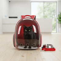 Space Capsule Pet Carrier Ventilated Space Capsule Feline Carrier Side Opening