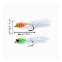 Dumbbell Eye Fishing Fly Hook Hand Tied Fly Lure High Strength