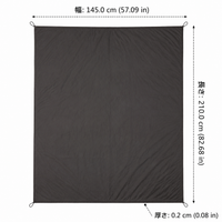 Camping Tarp Waterproof Rectangular Tarp 210cm×140cm With Storage Bag Outdoor Sun Shade