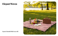 Woven Suitcase Basket With Handle Suitcaseand aesthetic Container Portable for outdoor dinings