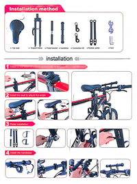 New Mountain Bike Front Detachable Child Seat for Outdoor Parent-Child Rides