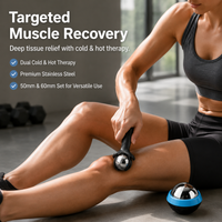 Muscle Relaxation Balls, Tendonitis Relief, Vascular Health, 50/60mm Stainless Steel Physical Therapy Massage Balls for Cold & Hot Therapy