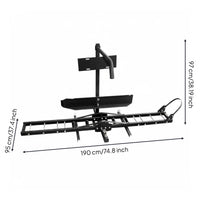 Rear Motorcycle Carrier Rack Registration Plate Bracket Motorcycle Hitch Carrier Rust-Resistant Bike Hauler