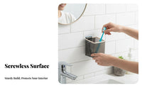 Adhesive Toothbrush Holder toolclutterand clutter-and damage-uncluttered of charge installation Washstand organizer multifunctional