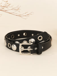 Punk Chain Belt with Hollow Design, No Punching Needed, Unisex