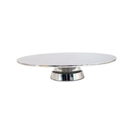 Serving Piece with Pedestal Stainless Steel Cake Stand Mirror-Polished for Hosts