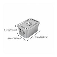 Stainless Steel Ice Bucket Multi-Use Square Ice Bucket Party Serving Gear for Bar