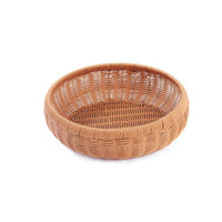 Handwoven Rattan Basket Decorative Rattan Fruit Basket Lightweight