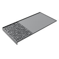Coffee Machine Silicone Mat with Edge, Tamper Mat, Bar Counter Kitchen Non-Slip Mat, Water Absorbent Silicone Pad