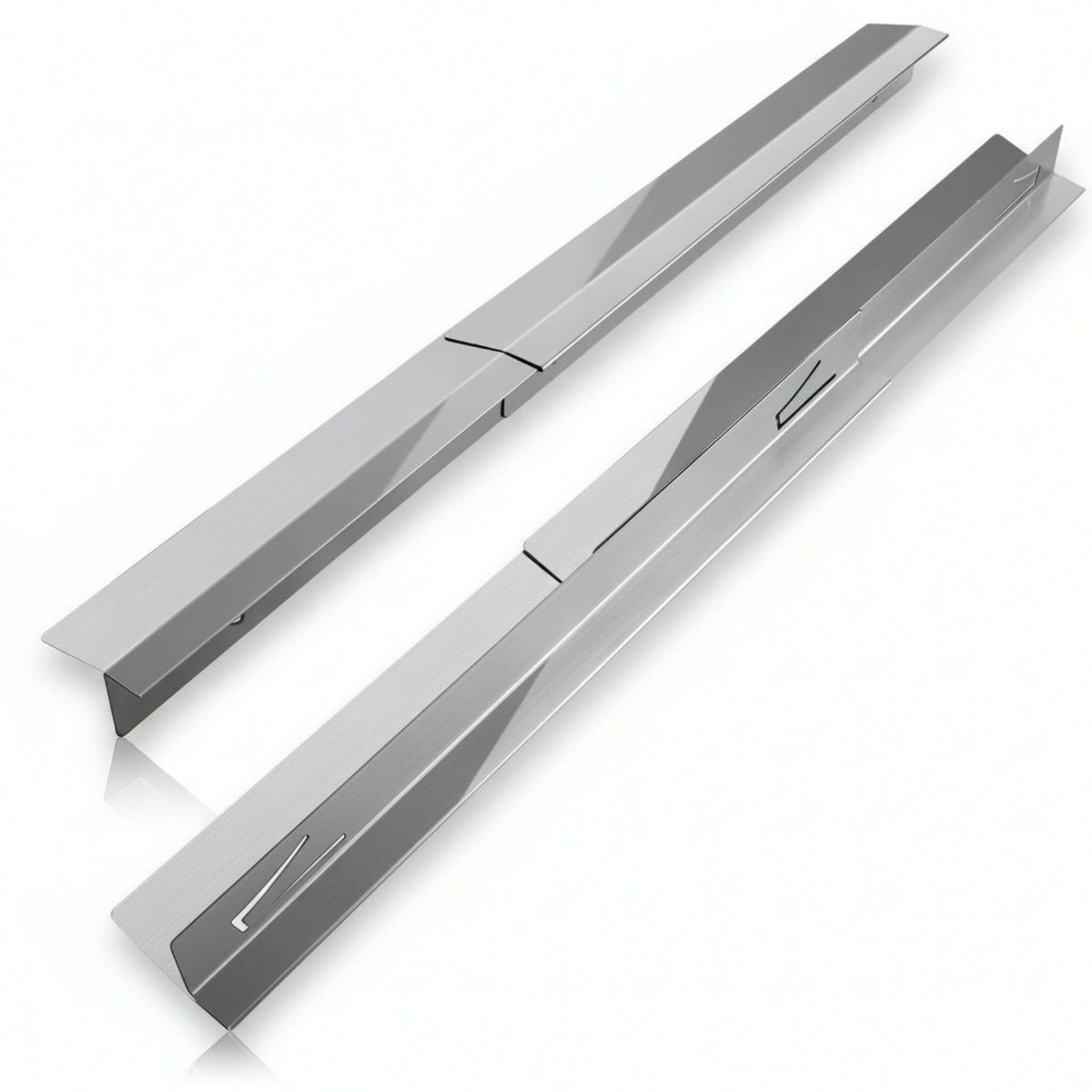 2 Pieces Range Trim Kit Telescoping Design Heat Resistant Counter Space Cover