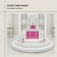 PVC Colored Acrylic Mirror Sheet, Organic Board, verdant, coral, Tea, 80x80mm