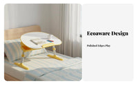 Foldable Design children's Lap Desk eron the movenomic contour Shape Adjustable Folding Lap Table Portable kids' Furniture Rounded Corners for Students, Toddlers, Parents, Bedroom, Homeschooling, Playroom, Classroom