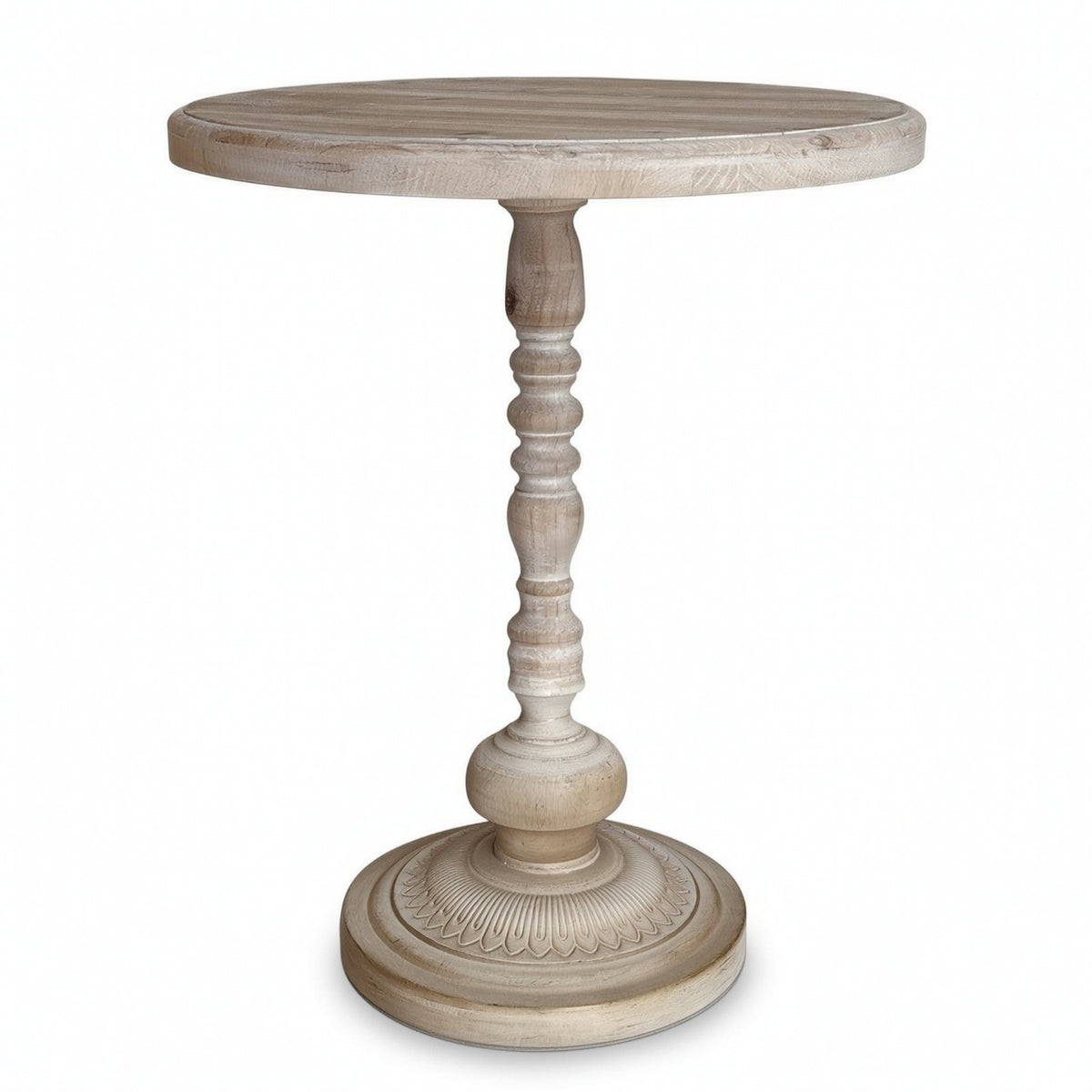 Round Pedestal Table Refined for Living Room, Bedroom