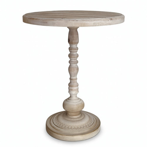 Round Pedestal Table Refined for Living Room, Bedroom
