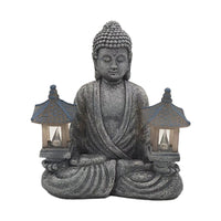 Zen Garden Buddha Statue Solar Light Resin Craft