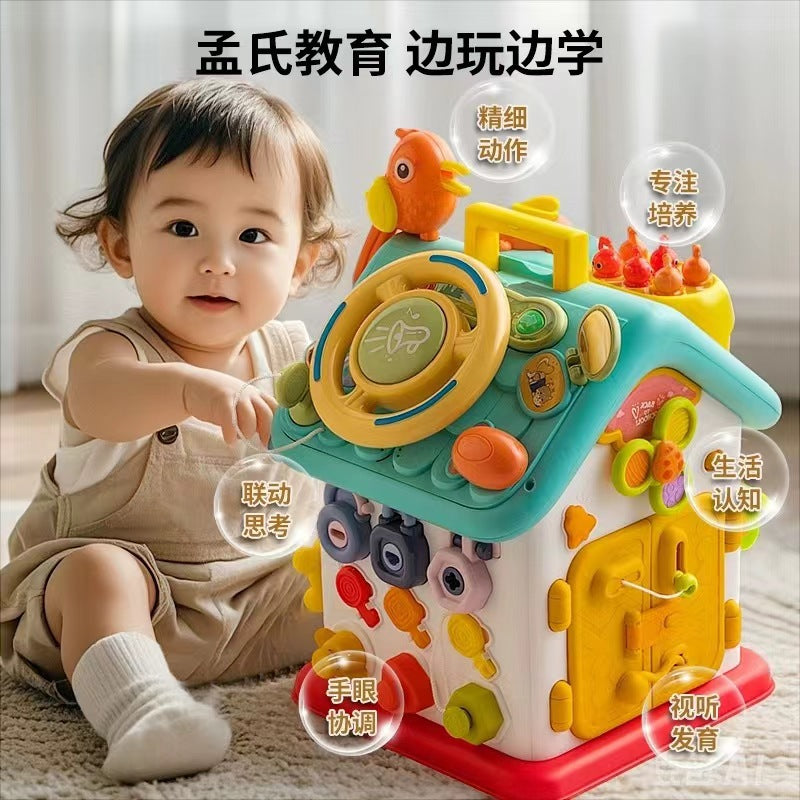 Children's Busy Cube Activity Center - 6-Sided Educational Toy