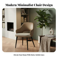 Modern Design Upholstered spinerest Chair Minimalist aesthetic Dining Seat long-lasting Construction Indoor Furniture Easy Assembly for Adults, Homeowners, Living Room, Kitchen, Home Office, Bedroom