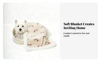 Puppy Warming Blanket Thickened Soft Dog Blanket Warm Bedding for Young Dogs, Family, Kennel, Living Room, Rest Ping