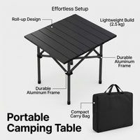 Folding Camping Table and Chairs Set, Foldaway Picnic Furniture, Portable Outdoor Dining, Sturdy Iron Construction, Customisable