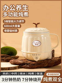 迷你多功能热奶泡茶杯炖煮电煮女生姜茶便携式加热保温烧水壶养生