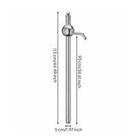 Drum Oil Extractor Metal Barrel Pump Silver Finish For