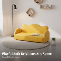Plush Character Seat Cute Cartoon Design Upholstered Mini Sofa Long-Lasting Construction Easy to Clean for Preschoolers