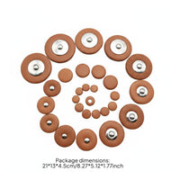28 Pieces Sheepskin Material B-Flat Soprano Sax Key Pads Good Sealing Soprano Sax Pad Set Saxophone Tone Hole Pads for Musicians