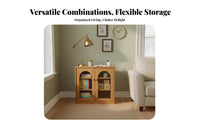 Modular Design Combinable Low Cabinet Adjustable Shelves Media Equipment Console Ready to Use Household Furniture Odorless for Office Workers, Audiophiles, Living Room, Bedroom, Home Studio, Entryway