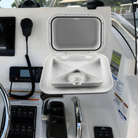ABS Material Tackle Storage Box Space Saving Inspection Hatch Organizer Rotating Accessible Lid Deck Compartment Large Capacity for Boat Owners, Fishermen, Marine Cabin