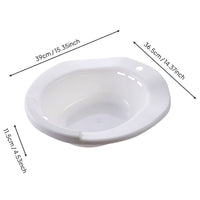 Hemorrhoid Treatment Basin No-Squat Design Postpartum Care Basin Ergonomic over-the-Toilet Sitz Bath for Post-Surgery Patients, Elderly