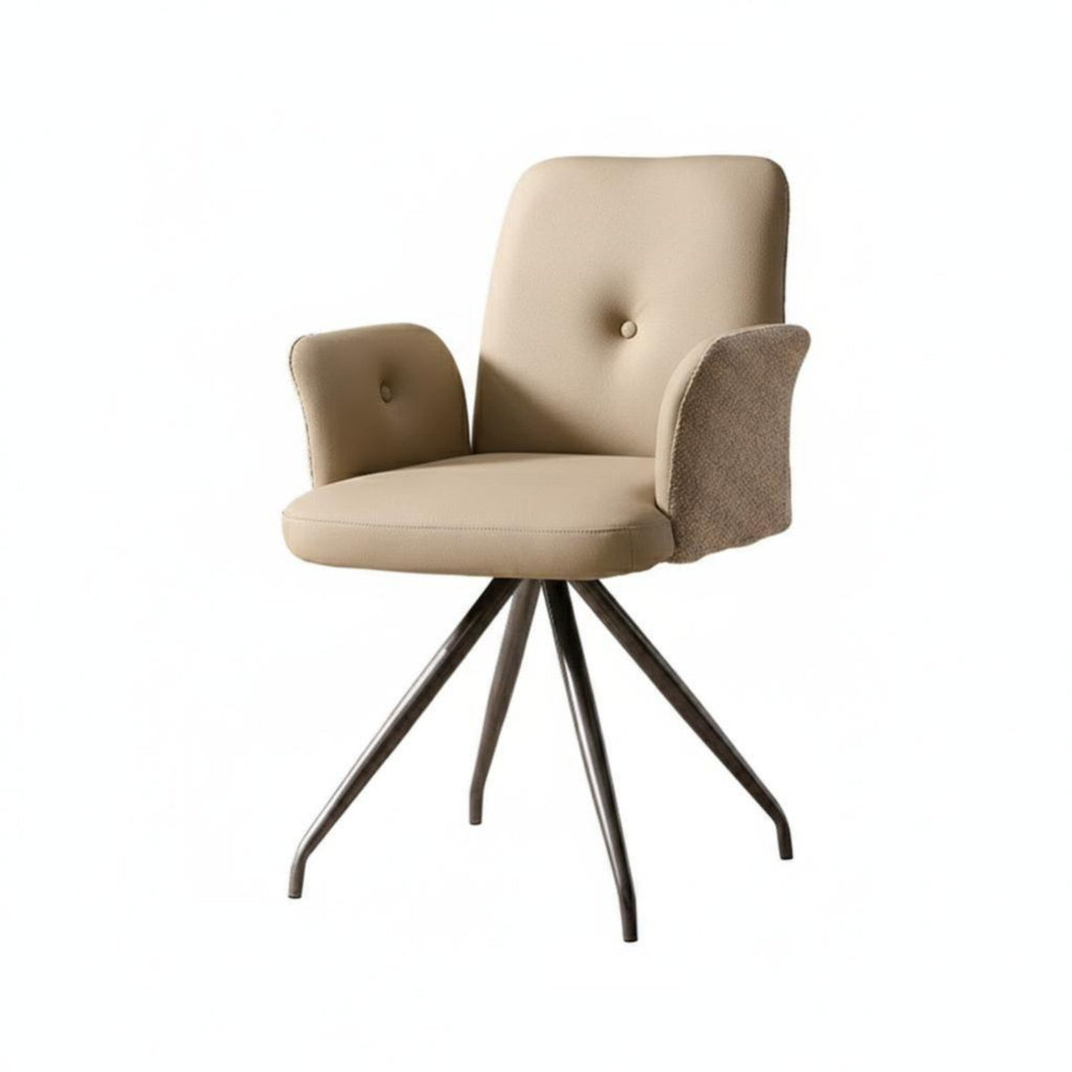 Swivel Barrel Chair High Weight Capacity Upholstered Tub Chair for Study, Adults