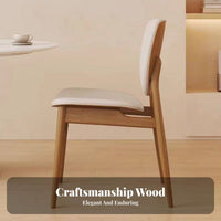 Wooden Chair with Woven Seat Wabi-Sabi design Dining Seating Nordic Aesthetic dense Wood Frame for Adults, Cafe, Kitchen, Study