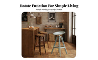 rotating High Stool with Molded Seat Modern Design Counter Chair Easy to Clean Stable Base for Adults, Cafe, Bistro, Dining Room