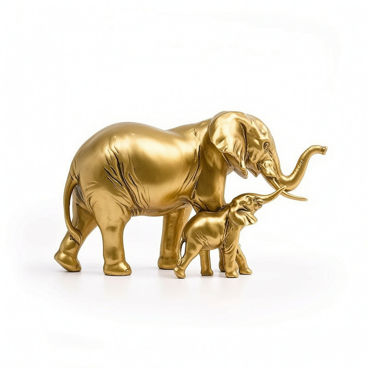 Elephant Figurine Shiny Elephant Statue Glossy for Homeowners