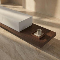 Extendable TV Cabinet Ready-to-Assemble Extendable TV Stand Space-Saving Media Console