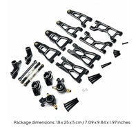 1/12 Scale RC Car Modification Kit 1/12 Scale Car Parts Easy Installation Aluminum Shock Absorber System Upgrade Kit for, off-Pavement