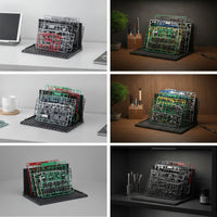 Model Sprue Storage Rack Upright Slotted Sprue Organizer Model Kit Frame Holder Space-Saving Runner Holder with Labeled Slots
