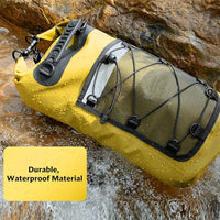 Outdoor Rafting Waterproof Bag with Mesh, Large Capacity Beach Bucket Bag