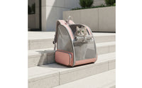 Pet Backpack Carrier Structured Pet Carrier Backpack Ventilated for Cats, Hiking, Professional Care Visits