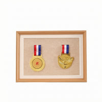 Medal Display Shadow Box Fabric Lined House Decoration Light Inner Mat