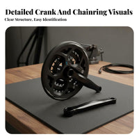 Triple Chainring Crankset With Chain Guard Mountain Bike Crankset Mountain Bike Crank Lever Set Square Taper Crank Lever Set