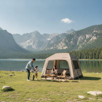 Quick Setup Inflatable Cabin Tent Family Inflatable Tent Waterproof Leak-Resistant for Campers, Families, Camping, Weekend Trips