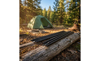 2 Pieces Cylindrical Tent Poles Sturdy Tarp Poles Portable Shelter Support Rods Lightweight for Backpackers